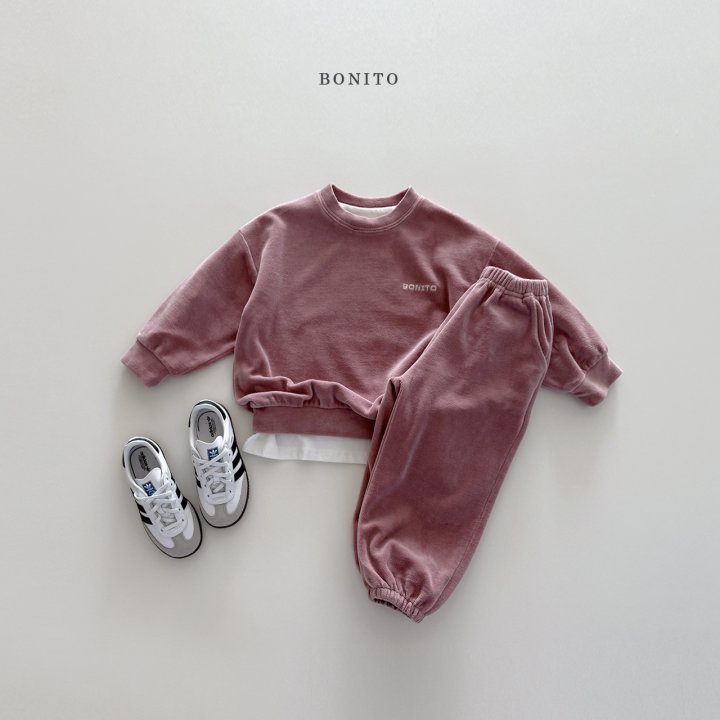 Bonito - Korean Children Fashion - #kidsshorts - Velour Set (Kids) - 9
