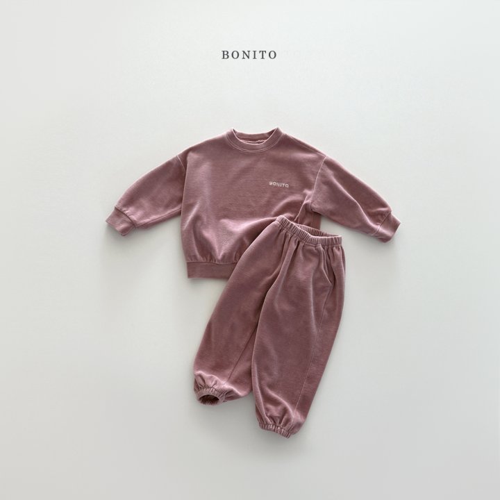 Bonito - Korean Children Fashion - #kidsshorts - Velour Set (Junior) - 8