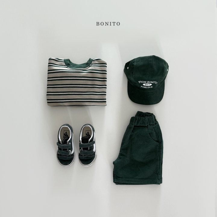 Bonito - Korean Children Fashion - #kidsshorts - Stripe Color Block Sweatshirt - 12