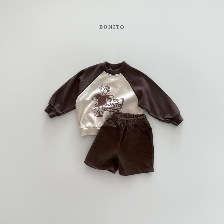 Bonito - Korean Children Fashion - #kidsstore - Wolf Raglan Sweatshirt - 5
