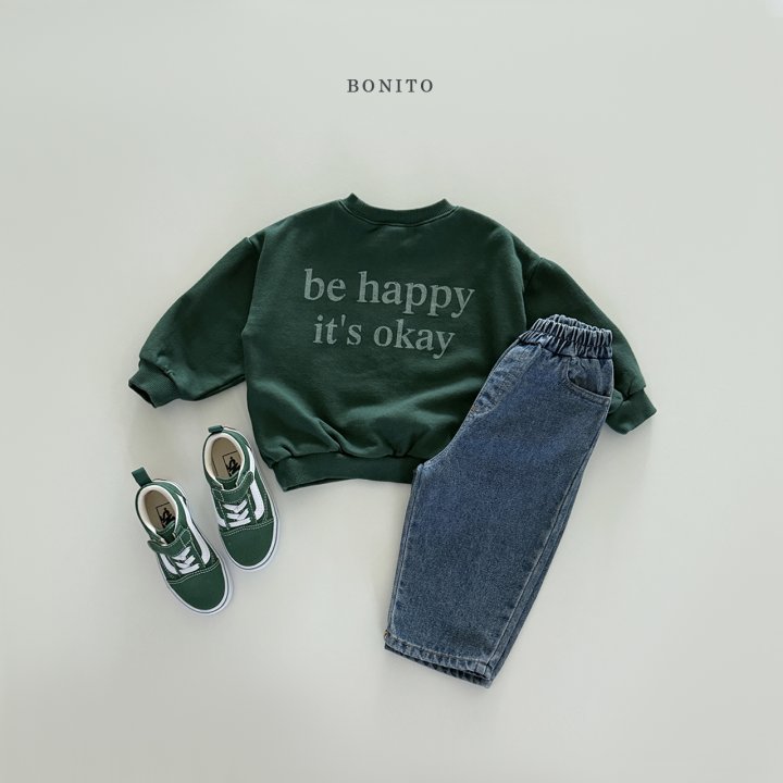 Bonito - Korean Children Fashion - #kidsstore - Be Happy Sweatshirt - 8