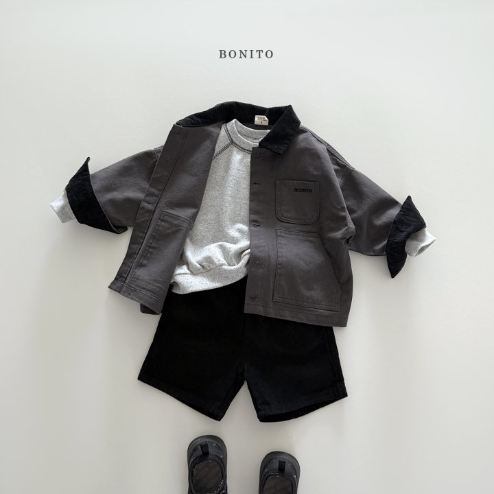 Bonito - Korean Children Fashion - #kidsstore - Corduroy Collar Jacket - 8