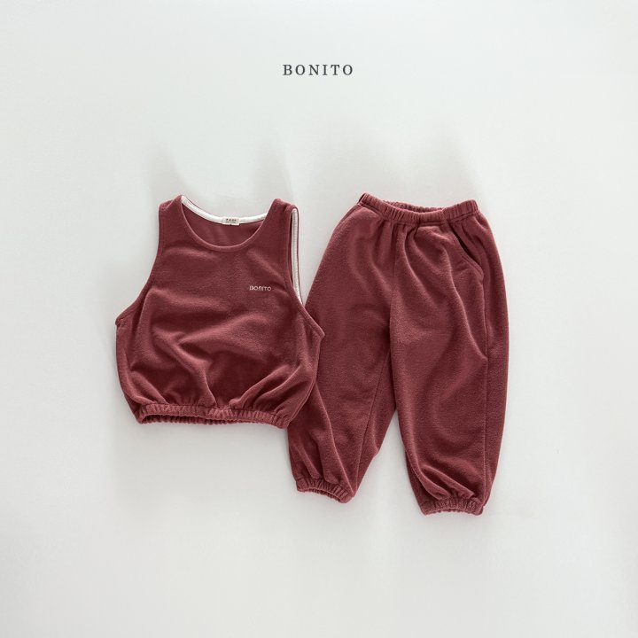 Bonito - Korean Children Fashion - #kidzfashiontrend - Terry Vest Set - 6