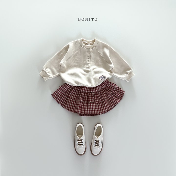 Bonito - Korean Children Fashion - #littlefashionista - Henley Raglan Sweatshirt - 12