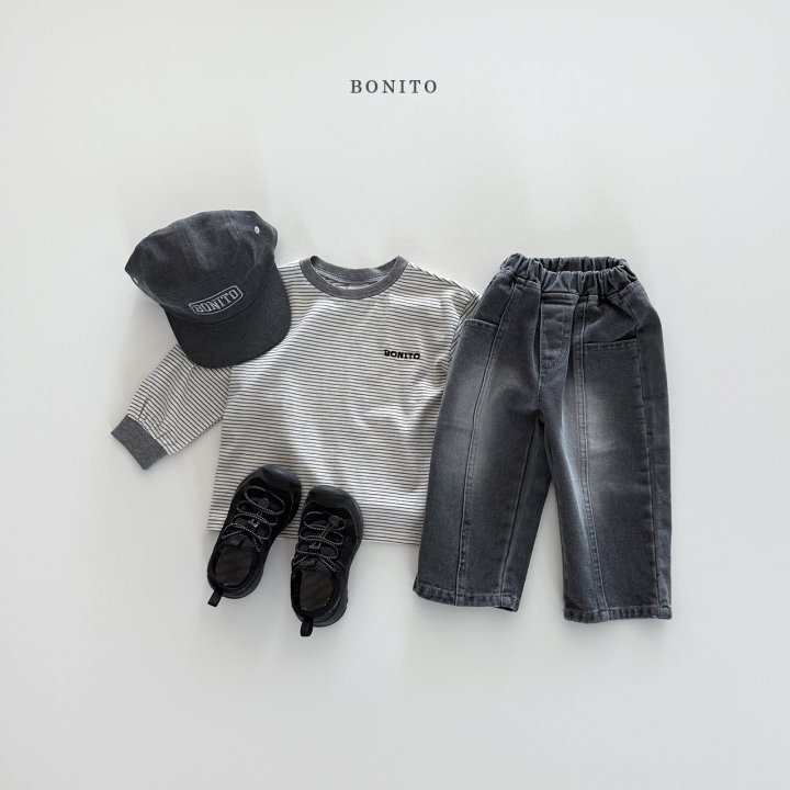 Bonito - Korean Children Fashion - #littlefashionista - Cut Brush Denim Pants - 10