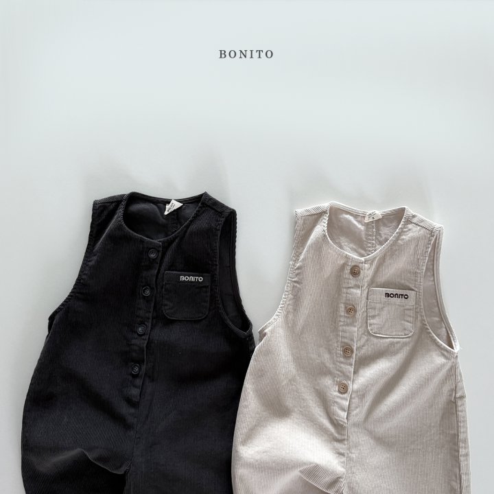Bonito - Korean Children Fashion - #littlefashionista - Corduroy Overalls - 3