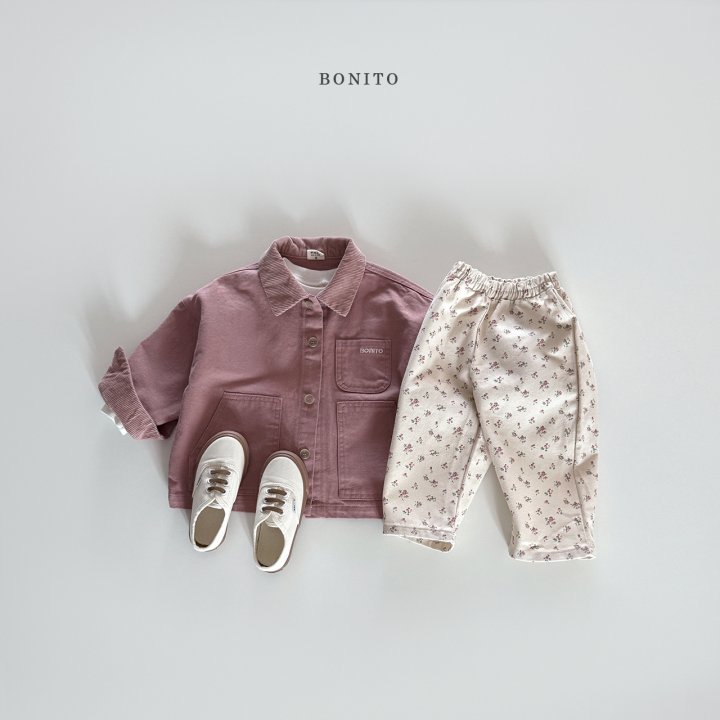 Bonito - Korean Children Fashion - #littlefashionista - Corduroy Collar Jacket - 11