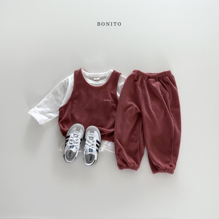 Bonito - Korean Children Fashion - #littlefashionista - Terry Vest Set - 8