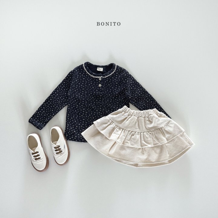 Bonito - Korean Children Fashion - #magicofchildhood - Corduroy Tiered Skirt - 8