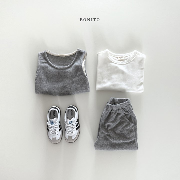 Bonito - Korean Children Fashion - #magicofchildhood - Terry Vest Set - 9