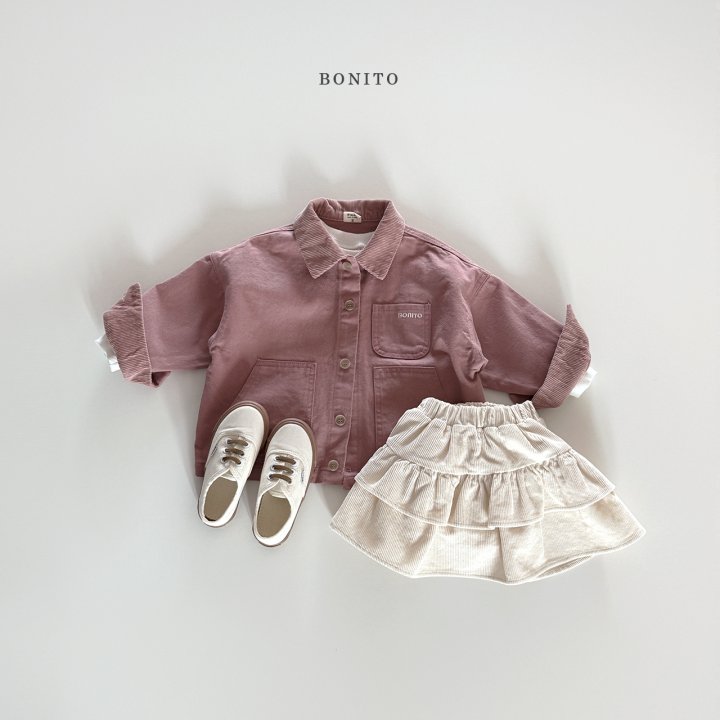 Bonito - Korean Children Fashion - #minifashionista - Corduroy Tiered Skirt - 9