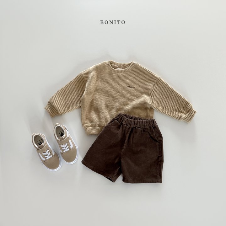 Bonito - Korean Children Fashion - #minifashionista - Corduroy Half Pants - 3