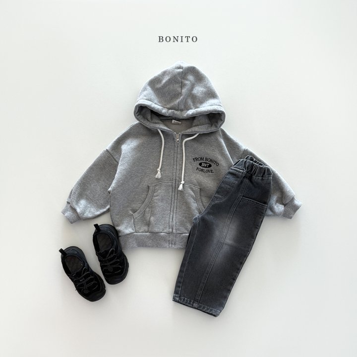 Bonito - Korean Children Fashion - #prettylittlegirls - From Bonito Hoodie Zip-Up - 5