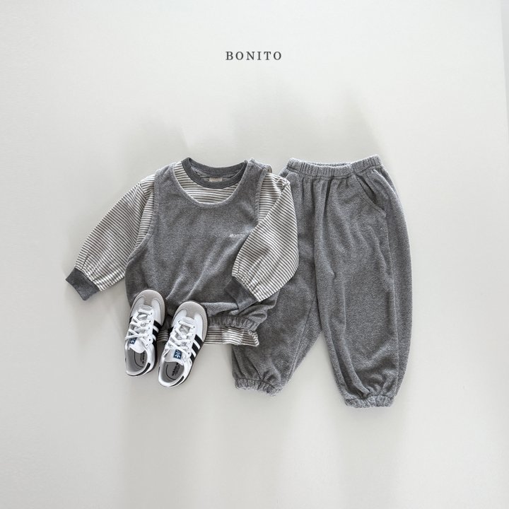 Bonito - Korean Children Fashion - #prettylittlegirls - Terry Vest Set - 11