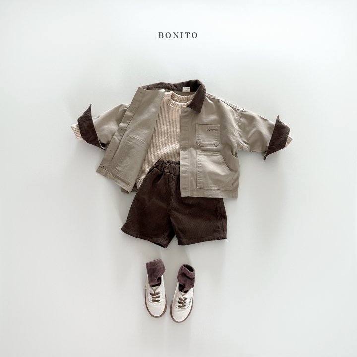 Bonito - Korean Children Fashion - #minifashionista - Corduroy Half Pants - 4