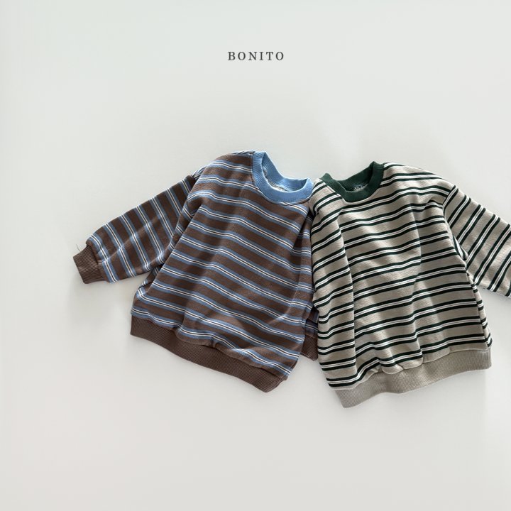 Bonito - Korean Children Fashion - #prettylittlegirls - Stripe Color Block Sweatshirt - 3