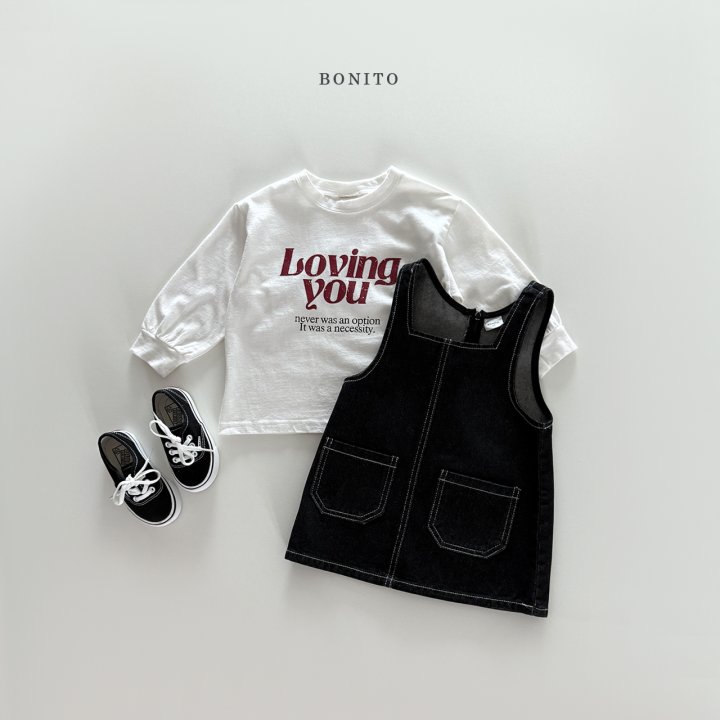 Bonito - Korean Children Fashion - #todddlerfashion - Stitch Denim One-piece - 5