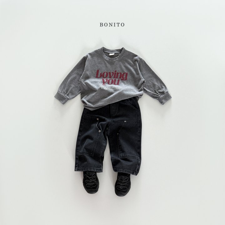 Bonito - Korean Children Fashion - #todddlerfashion - Loving You Ribbed Tee - 9