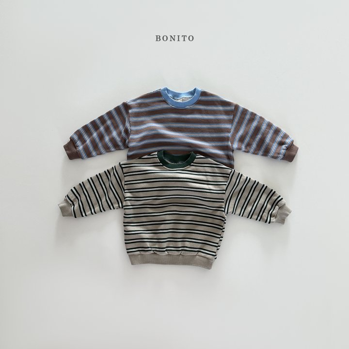 Bonito - Korean Children Fashion - #prettylittlegirls - Stripe Color Block Sweatshirt - 4