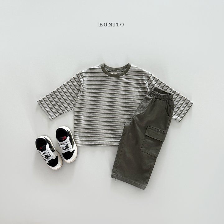 Bonito - Korean Children Fashion - #toddlerclothing - Airiton Stripe Tee - 5