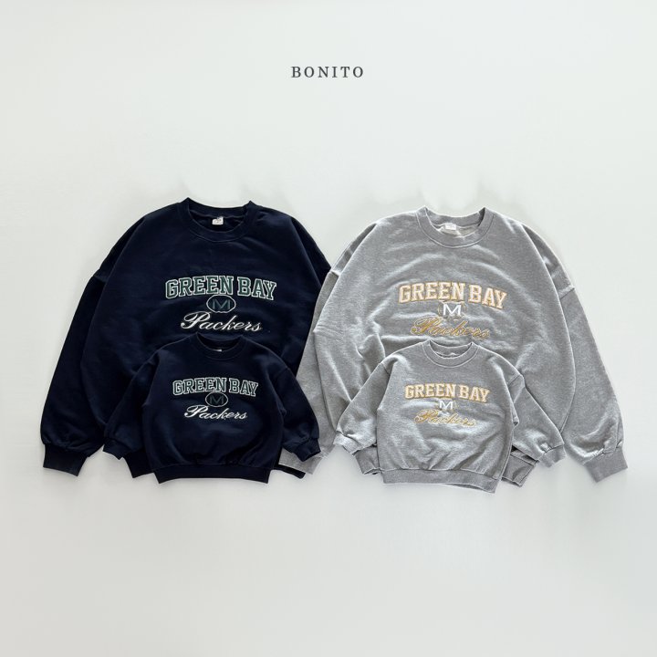 Bonito - Korean Women Fashion - #womensfashion - Green Bay Sweatshirt (with Mom) - 4