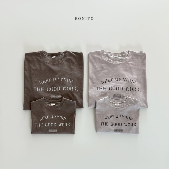 Bonito - Korean Women Fashion - #romanticstyle - Keep Up Pigment Tee (with Mom) - 5