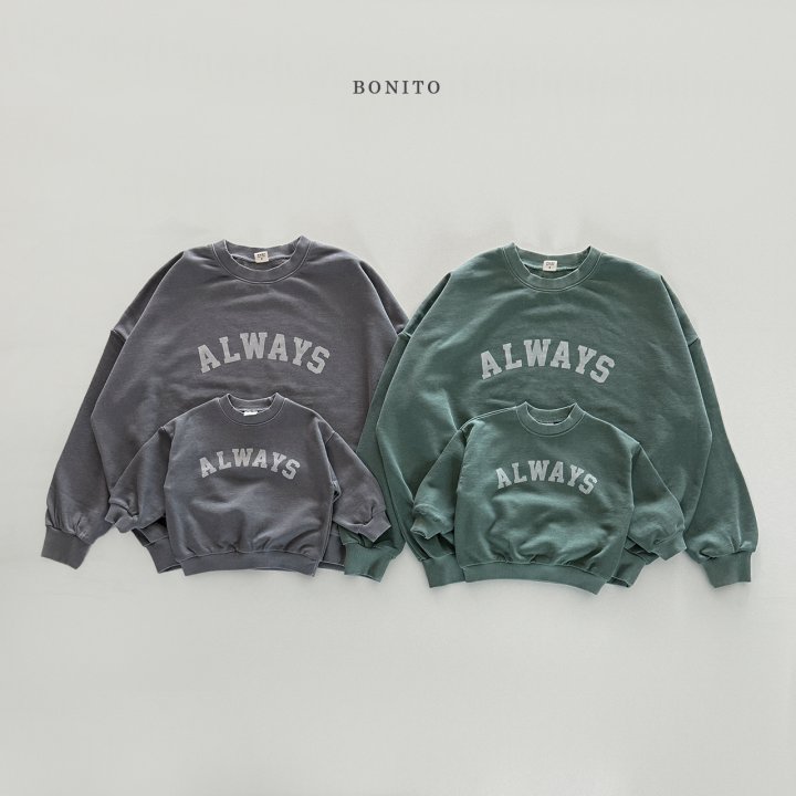 Bonito - Korean Women Fashion - #thatsdarling - Always Pigment Sweatshirt (with Mom) - 5