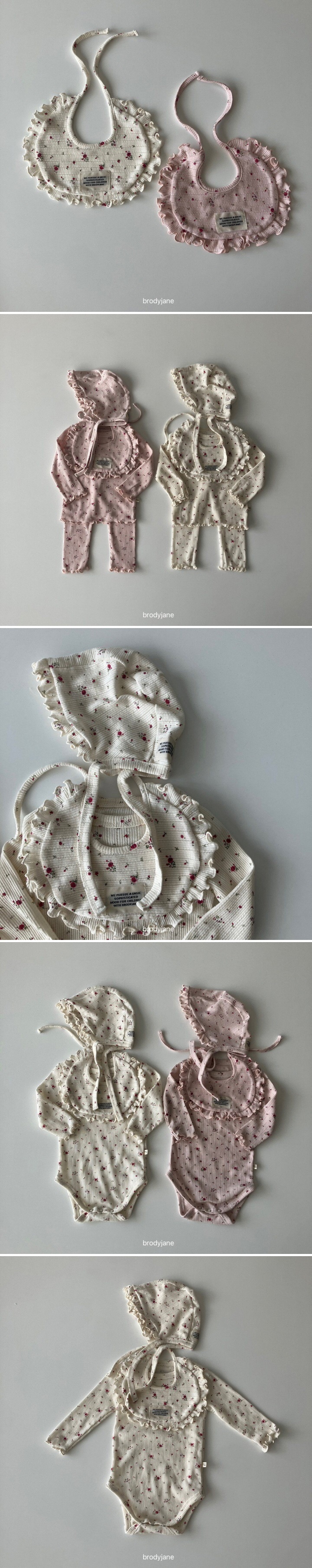 Brody Jane - Korean Baby Fashion - #babyfashion - Flower Eyelet Frill Bib