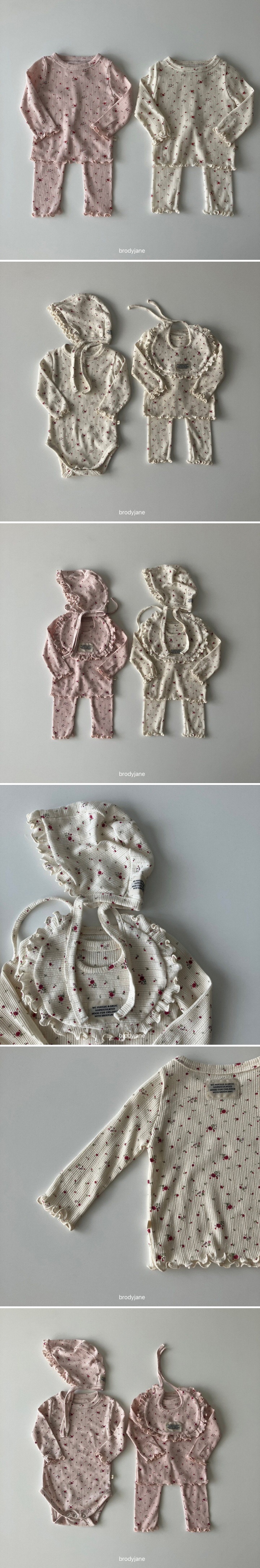 Brody Jane - Korean Baby Fashion - #babyfever - Flower Eyelet Ruffle Set - 2