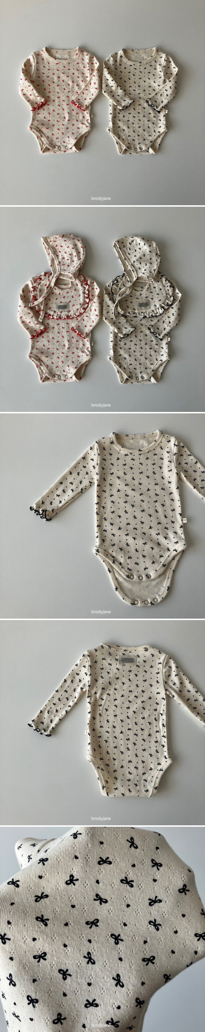 Brody Jane - Korean Baby Fashion - #babyoninstagram - Ribbon Heart Bodysuit - 2
