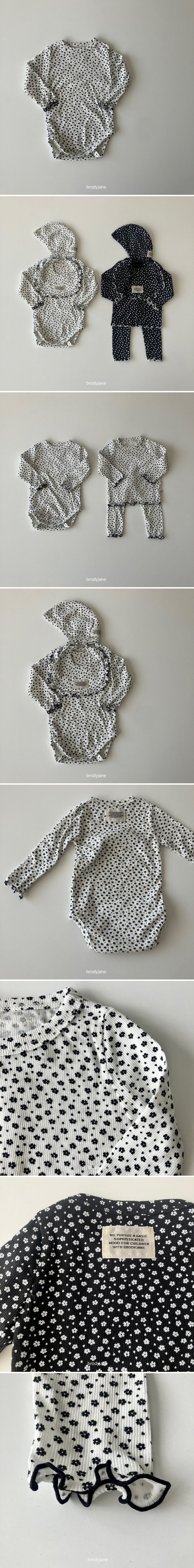 Brody Jane - Korean Baby Fashion - #babyootd - Floral Bodysuit - 2