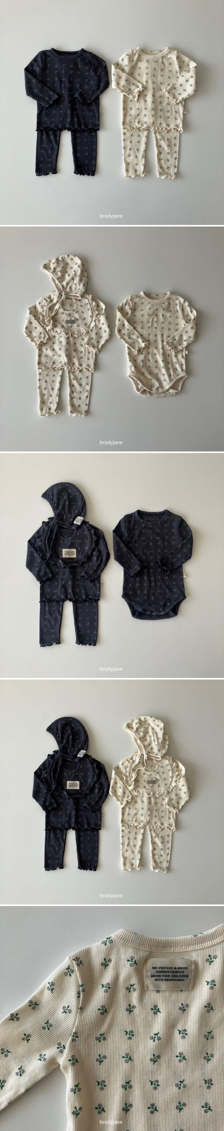 Brody Jane - Korean Baby Fashion - #babyootd - Fog Rib Ruffle Set - 2