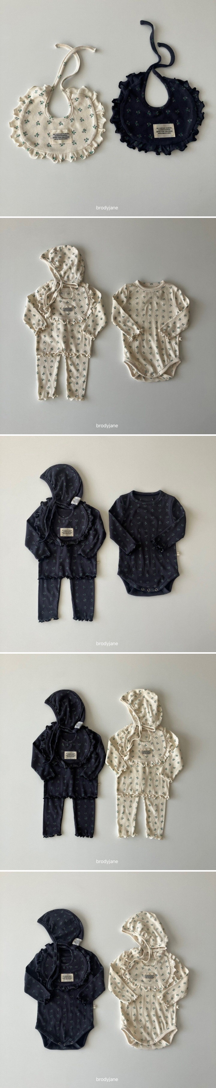 Brody Jane - Korean Baby Fashion - #babyoutfit - Fog Ribbed Frill Bib