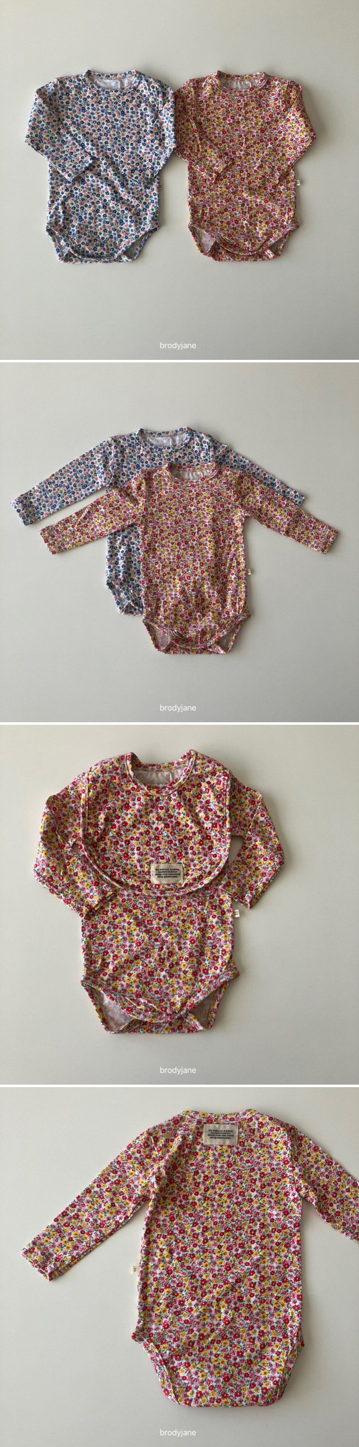 Brody Jane - Korean Baby Fashion - #babyoutfit - Liberty U-Neck Long-Sleeve Bodysuit - 2