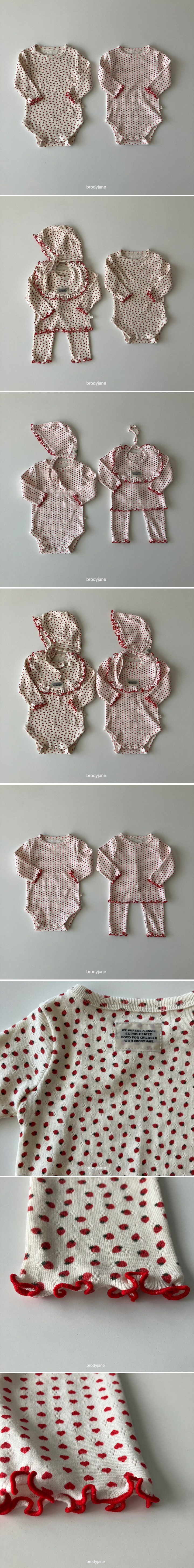 Brody Jane - Korean Baby Fashion - #onlinebabyshop - Jacquard Pattern Long-Sleeve Bodysuit - 2