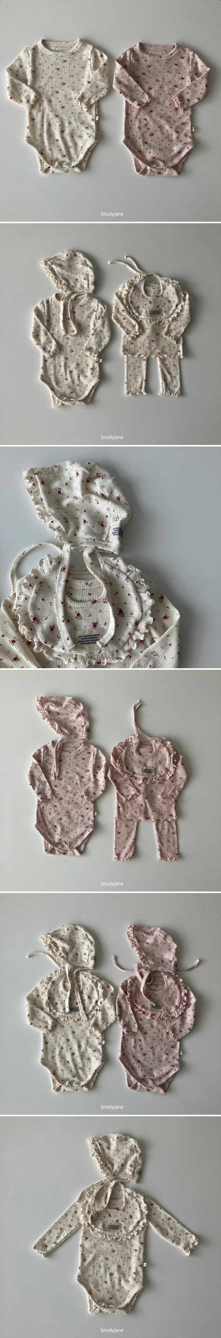 Brody Jane - Korean Baby Fashion - #onlinebabyshop - Flower Eyelet Ruffle Bodysuit - 2