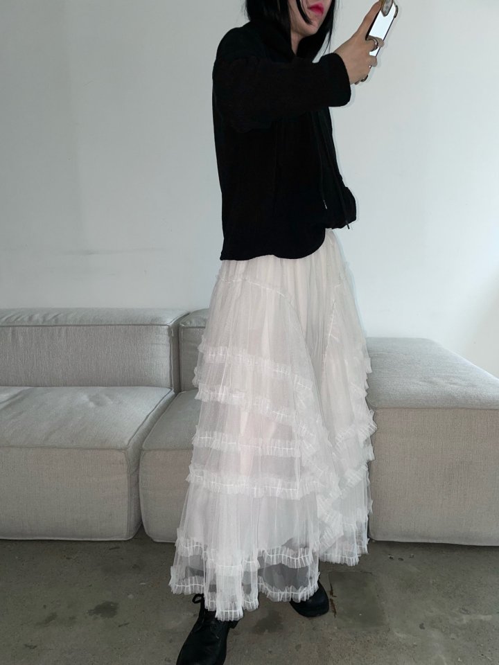 Buckle - Korean Women Fashion - #momslook - Mag Frill Skirt - 6
