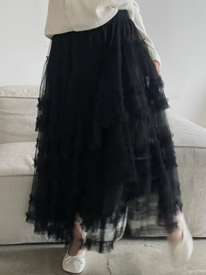 Buckle - Korean Women Fashion - #momslook - Mag Frill Skirt - 4