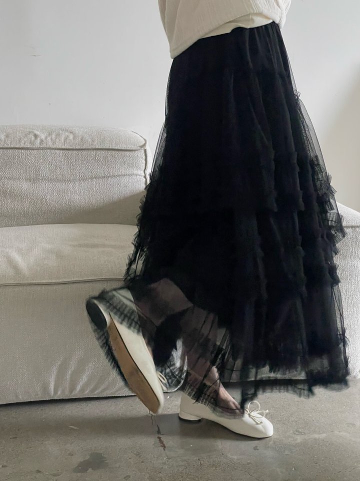 Buckle - Korean Women Fashion - #momslook - Mag Frill Skirt - 5