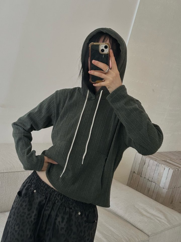 Buckle - Korean Women Fashion - #momslook - Lost Knit Hoodie