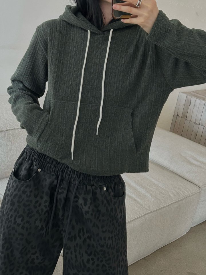 Buckle - Korean Women Fashion - #momslook - Lost Knit Hoodie - 2