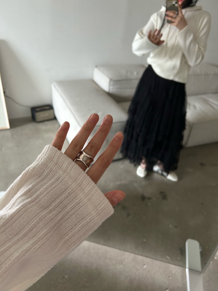 Buckle - Korean Women Fashion - #momslook - Lost Knit Hoodie - 11