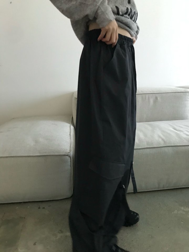 Buckle - Korean Women Fashion - #momslook - Carpender Wide Cargo Pants - 6