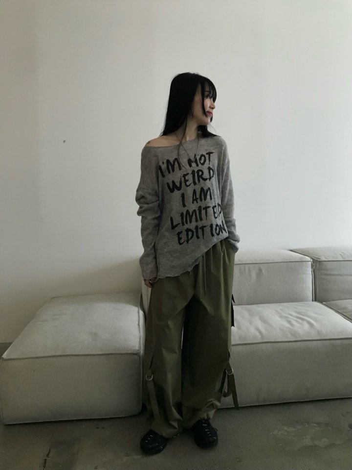 Buckle - Korean Women Fashion - #momslook - Wool Buckle Knit Pullover - 3