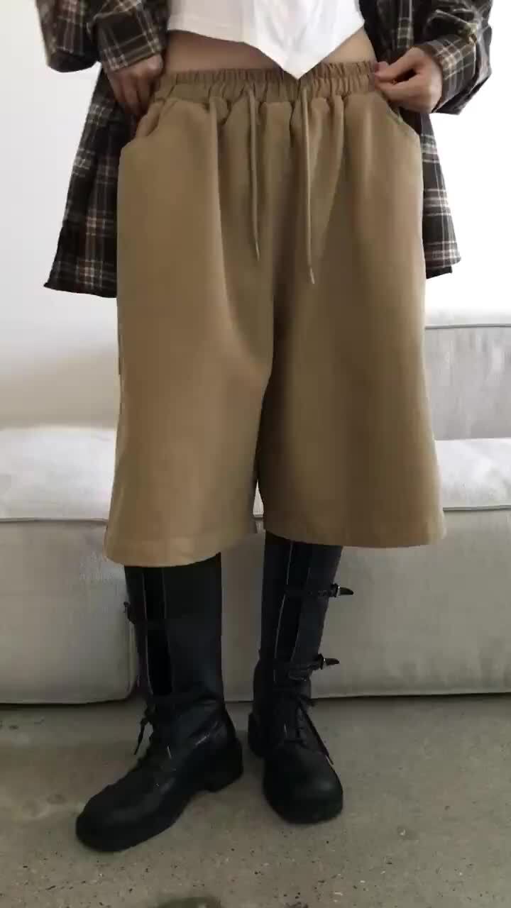 Buckle - Korean Women Fashion - #momslook - Curve Bermuda Pants - 7