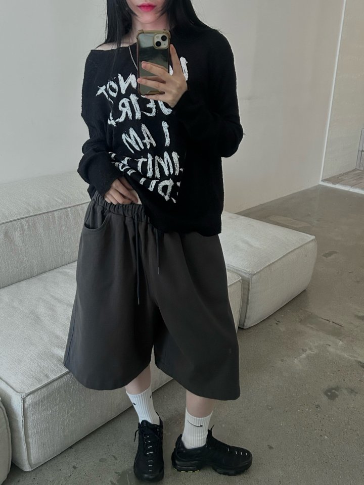 Buckle - Korean Women Fashion - #momslook - Curve Bermuda Pants - 9