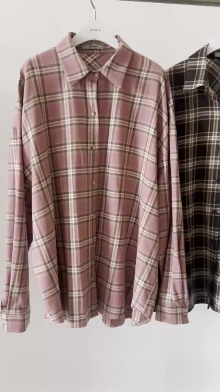 Buckle - Korean Women Fashion - #momslook - Bay Check Shirt - 2