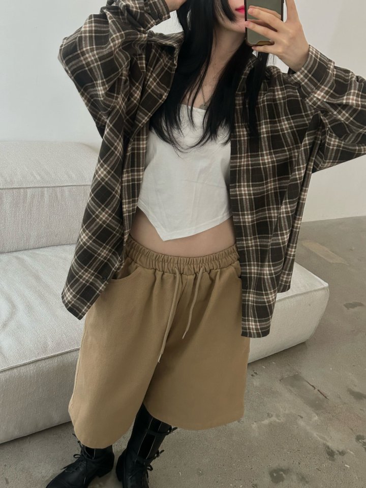 Buckle - Korean Women Fashion - #momslook - Bay Check Shirt - 10