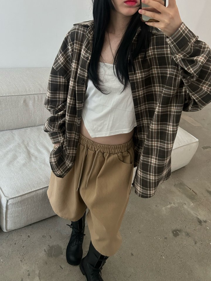 Buckle - Korean Women Fashion - #momslook - Bay Check Shirt - 5