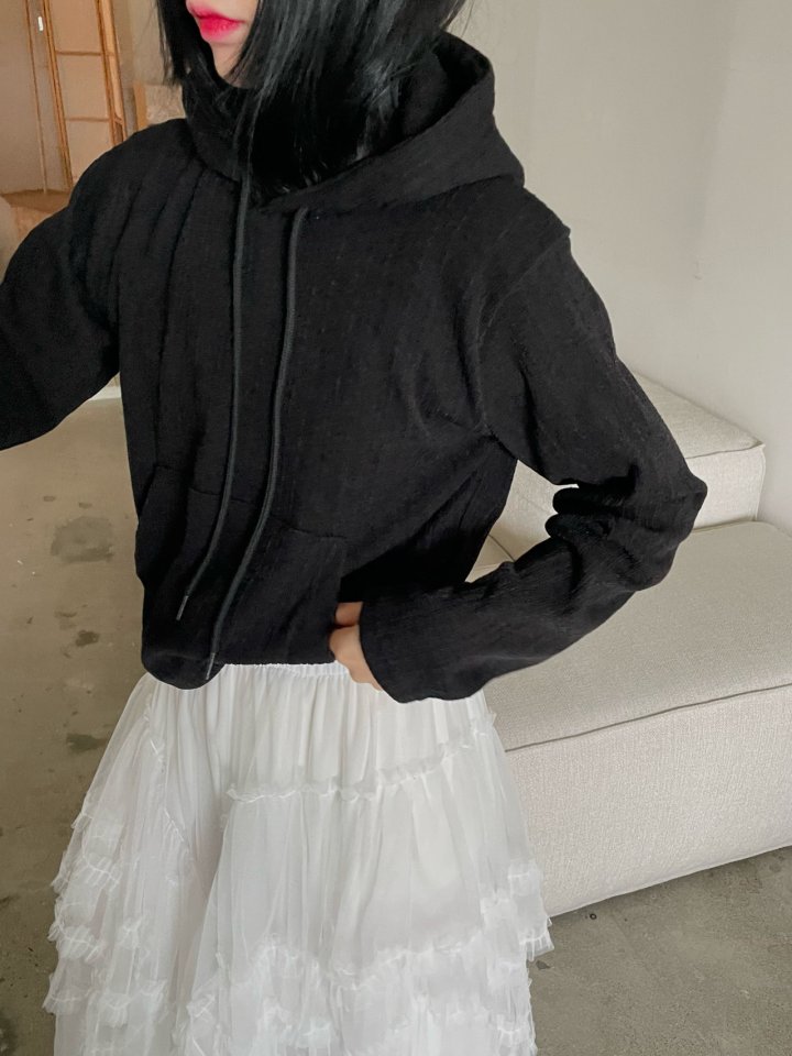 Buckle - Korean Women Fashion - #pursuepretty - Lost Knit Hoodie - 7